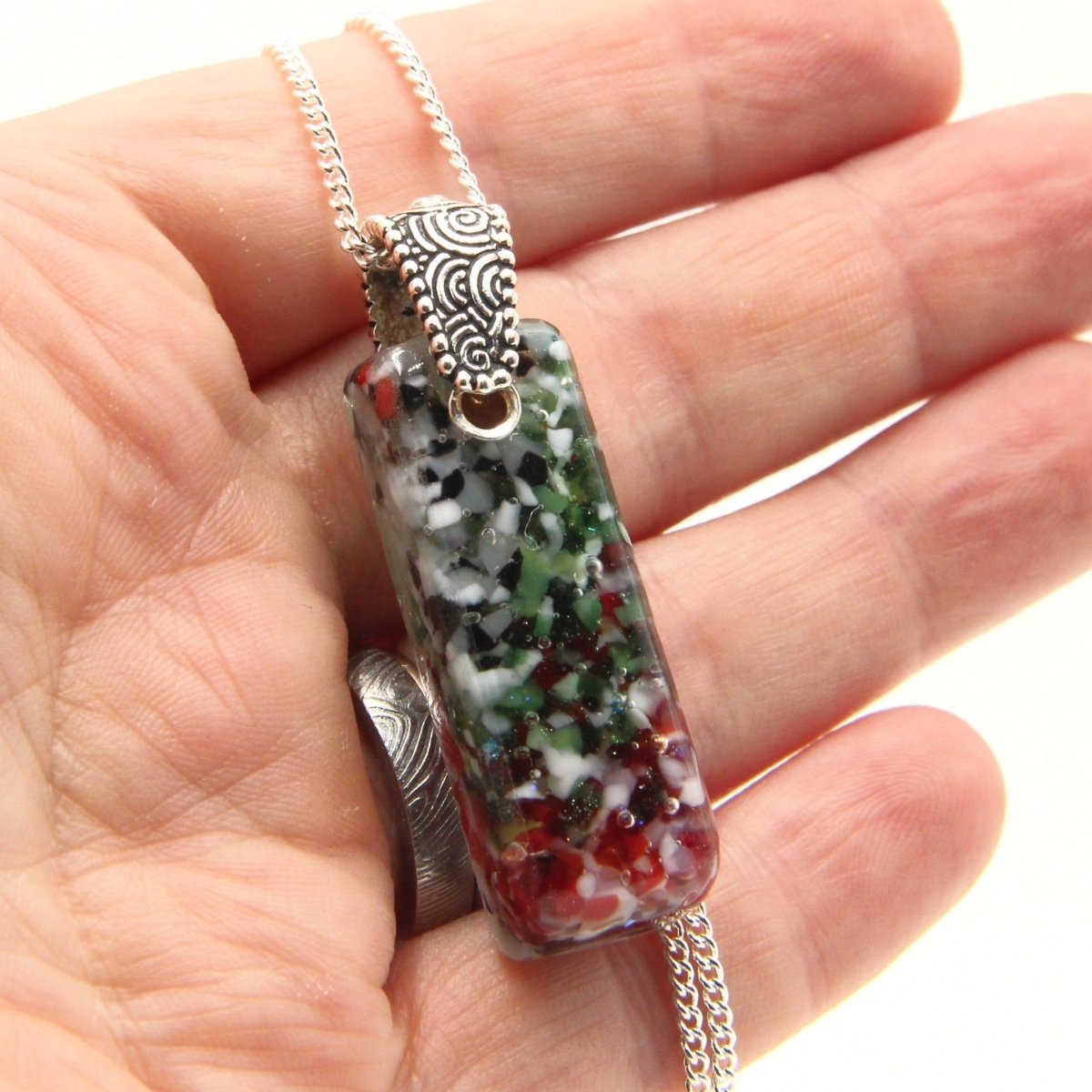 Red and Green Pendant