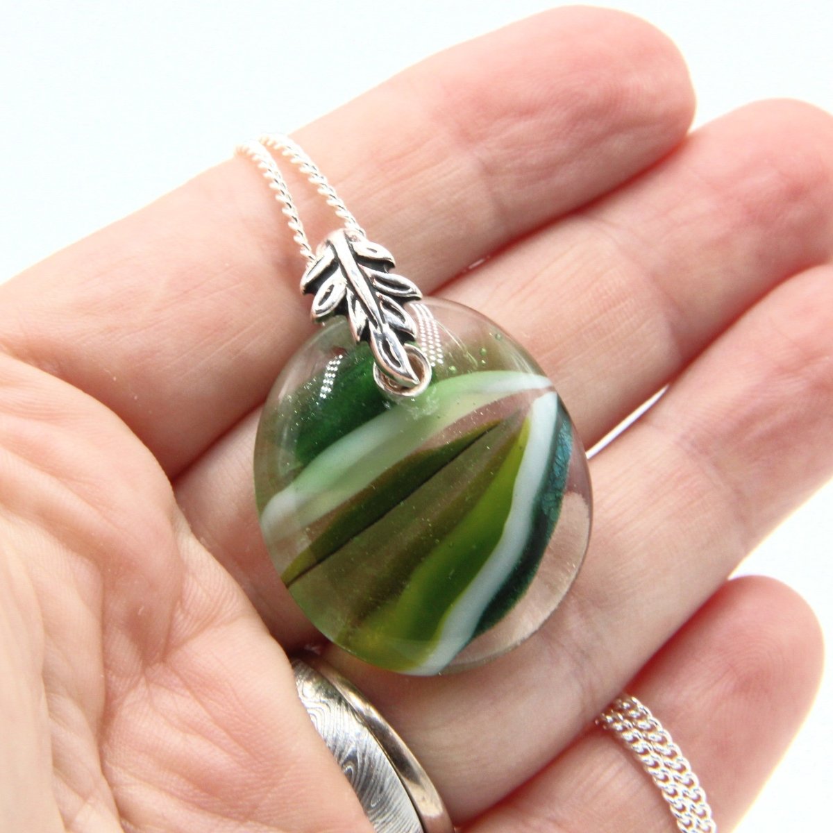Small Green Glass Pendant