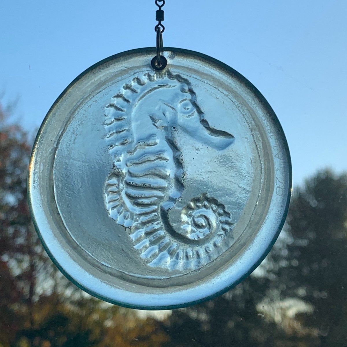 Suncatcher from Upcycled Wine Bottle