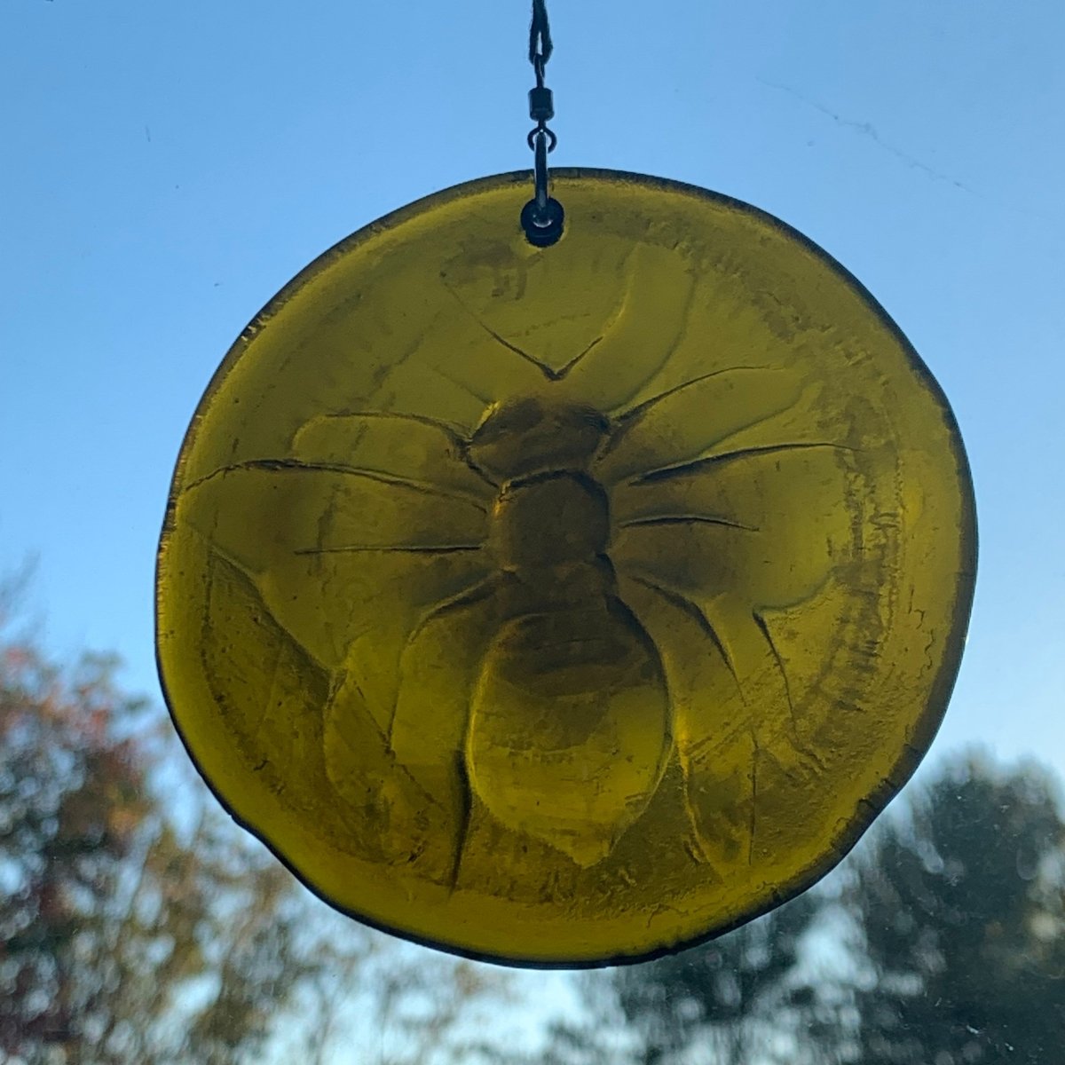 Suncatcher from Upcycled Wine Bottle
