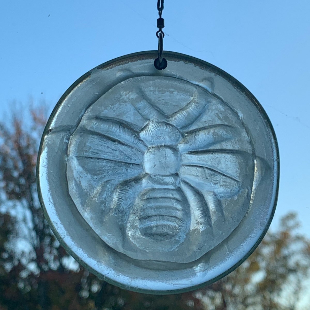 Suncatcher from Upcycled Wine Bottle