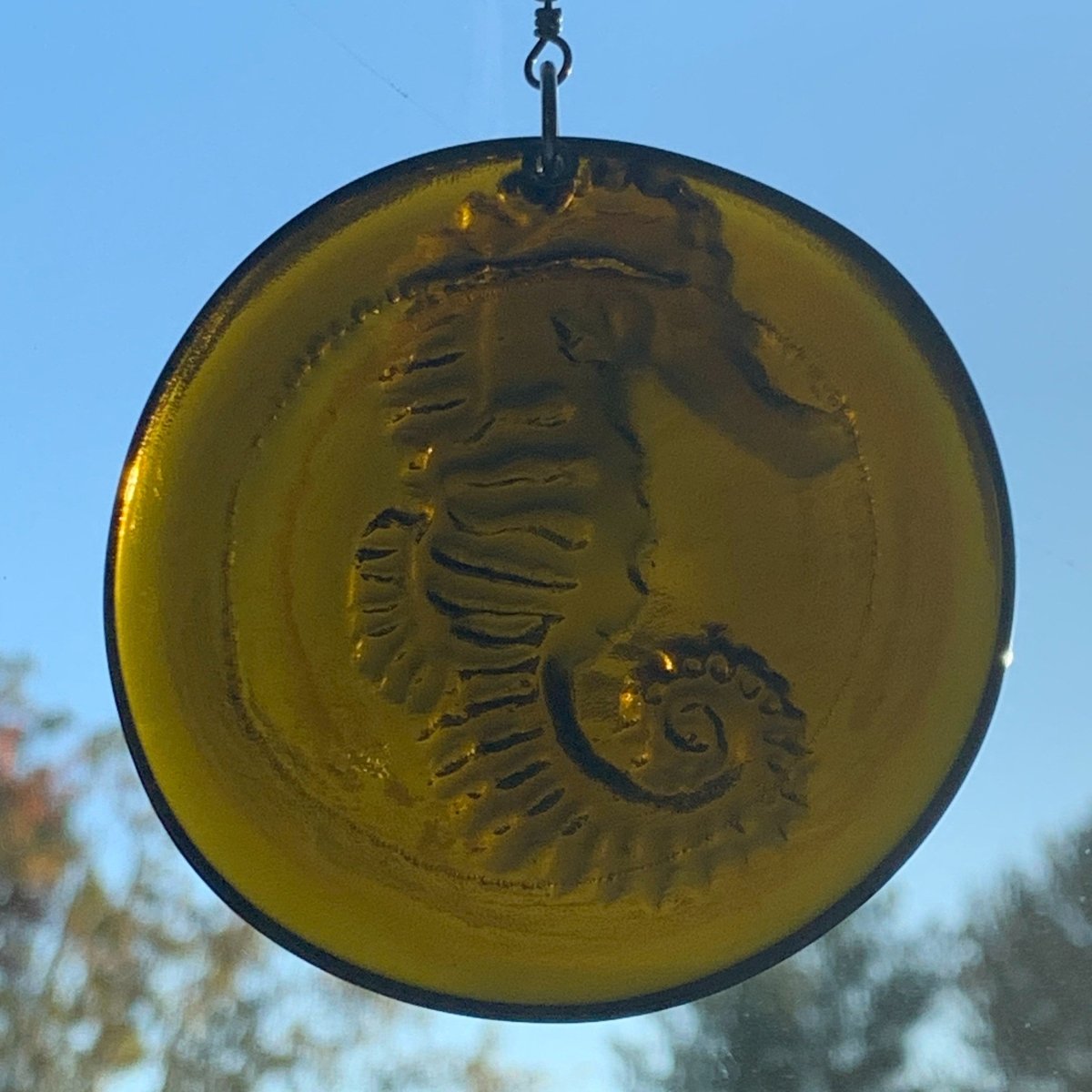 Suncatcher from Upcycled Wine Bottle