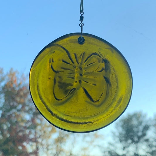 Suncatcher from Upcycled Wine Bottle