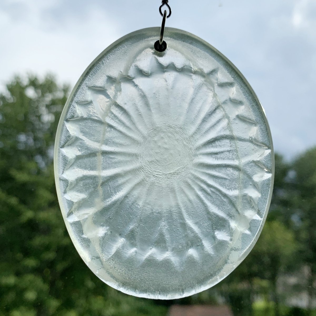 Sunflower Suncatcher from Upcycled Wine Bottle