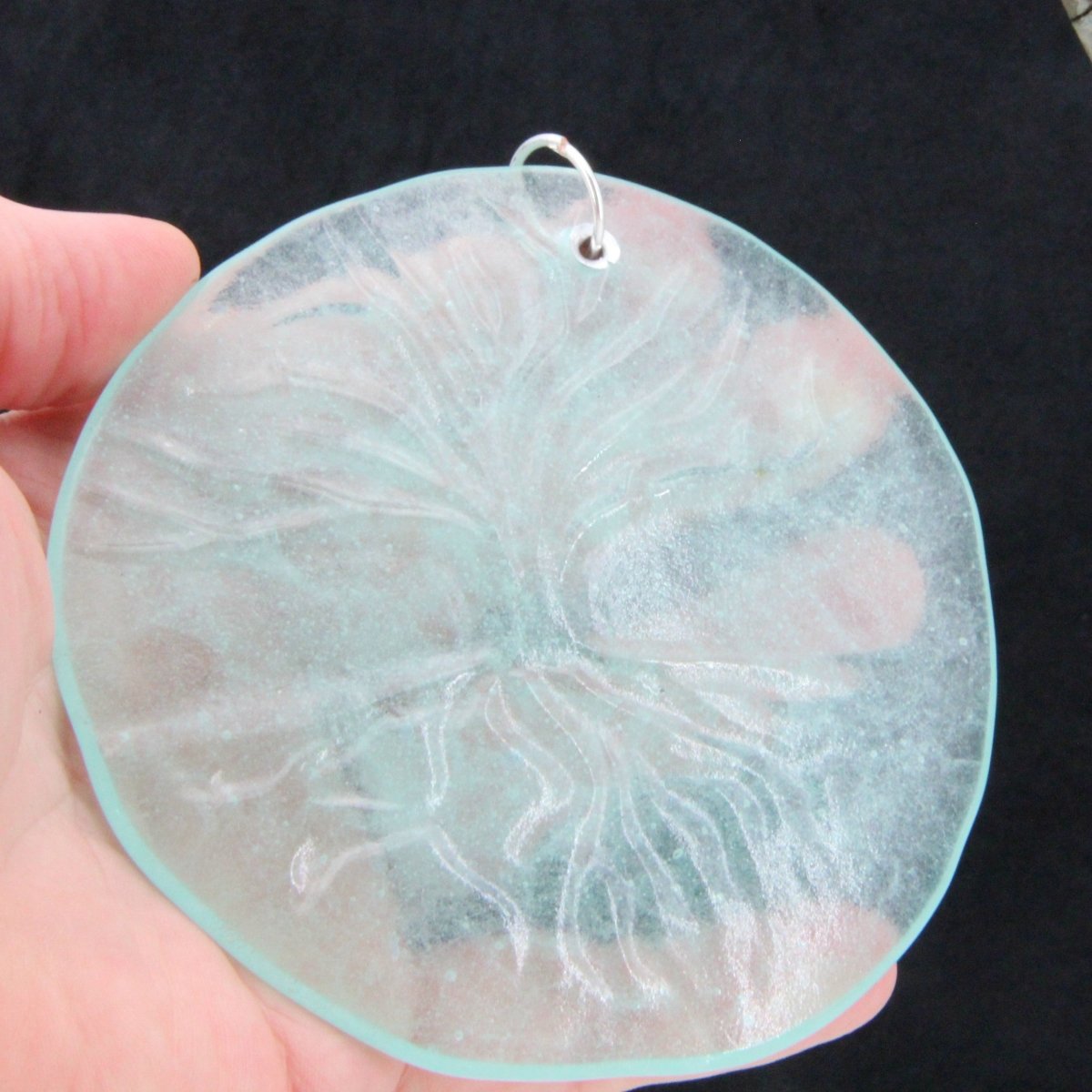 Tree of Life Suncatcher from Upcycled Wine Bottle