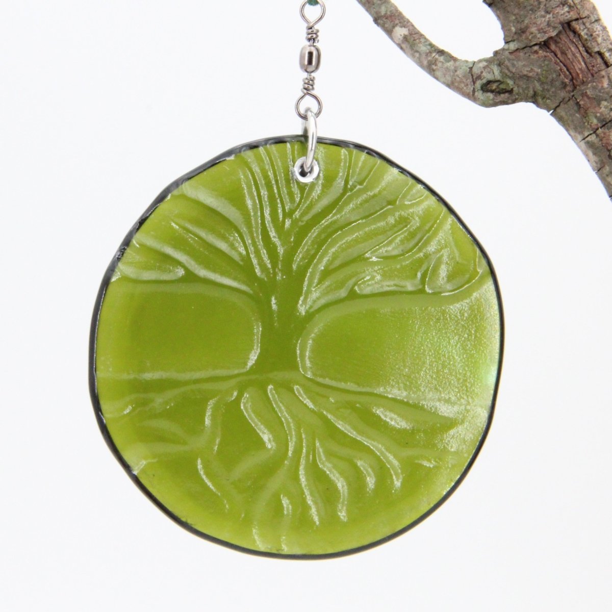 Tree of Life Suncatcher from Upcycled Wine Bottle