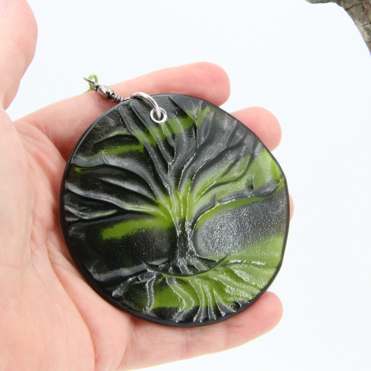 Tree of Life Suncatcher from Upcycled Wine Bottle