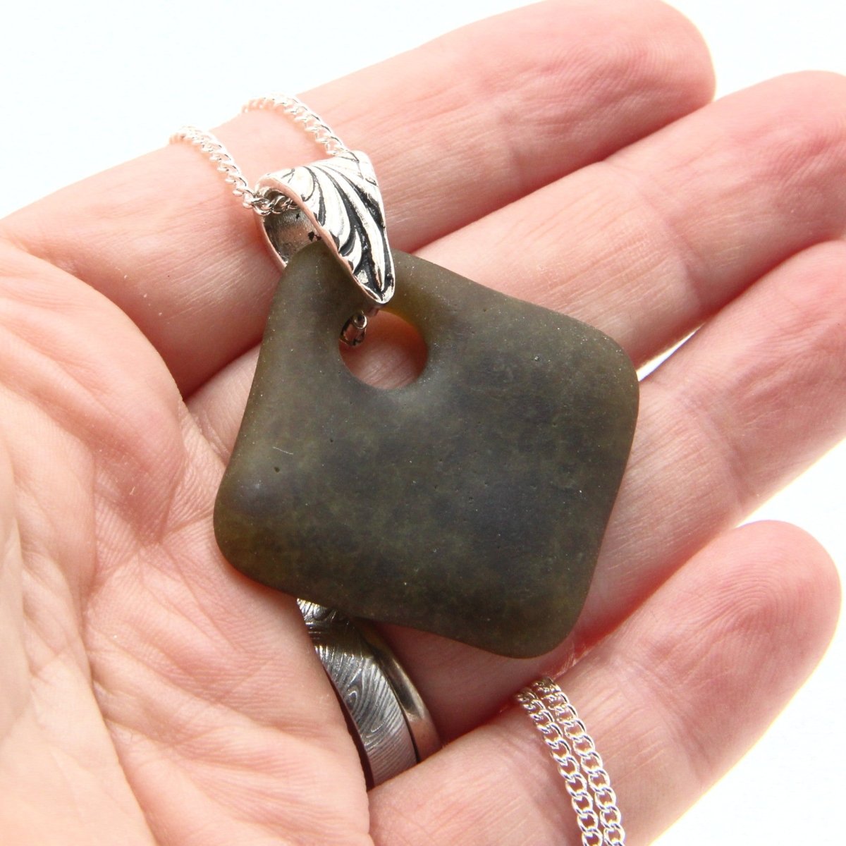 Upcycled Glass Pendant
