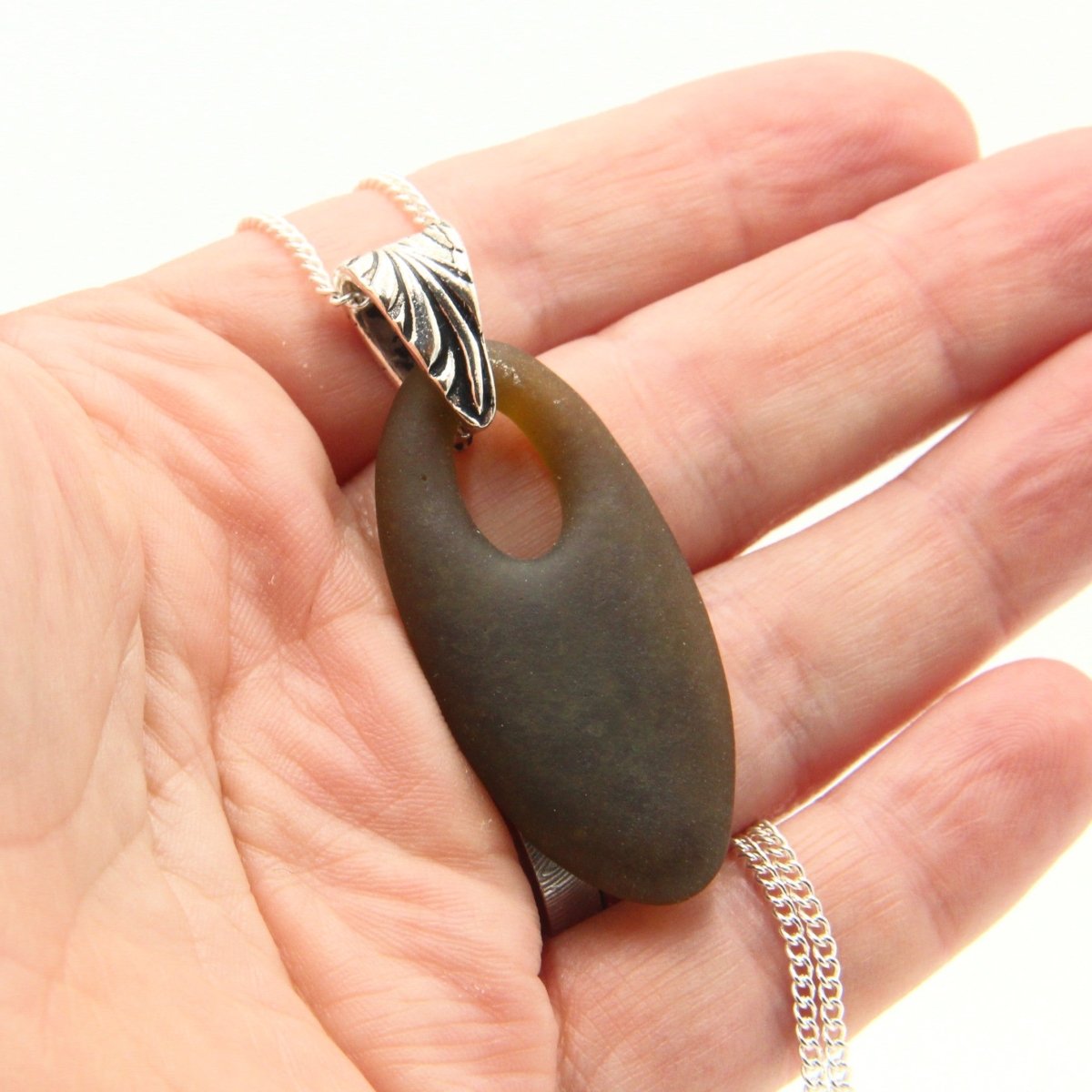 Upcycled Glass Pendant