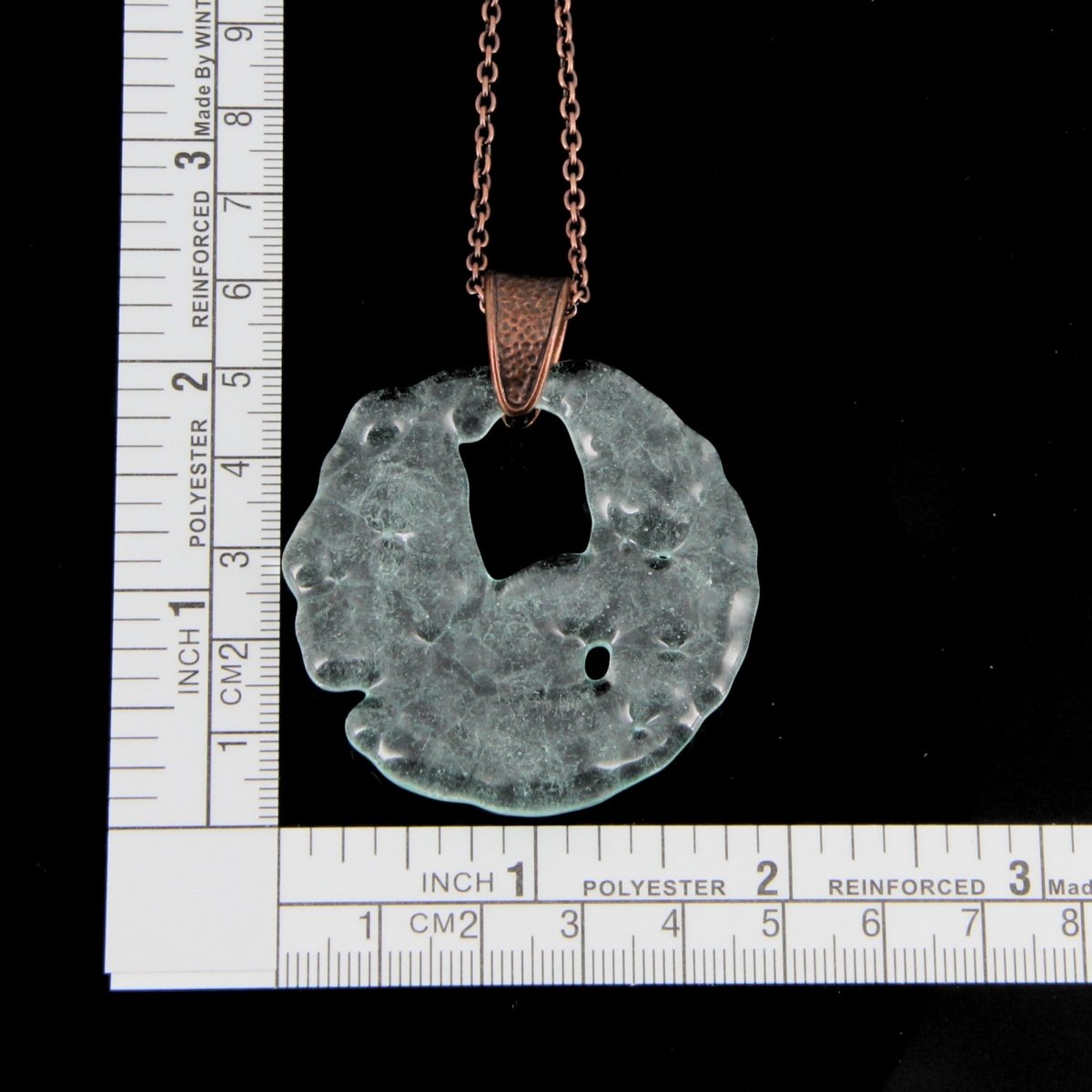 Upcycled Pale Aqua Blue Necklace