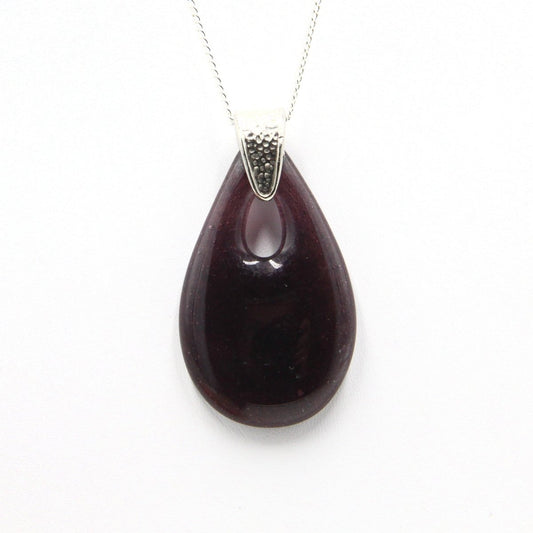 Upcycled Purple Glass Pendant