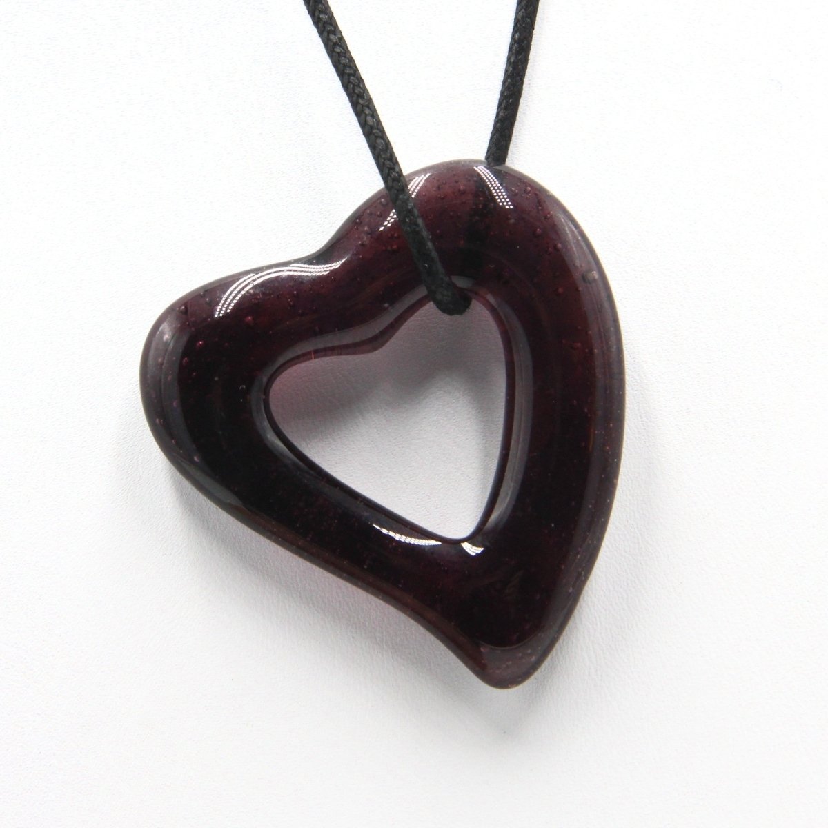Upcycled Purple Glass Pendant