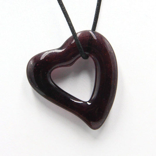 Upcycled Purple Glass Pendant