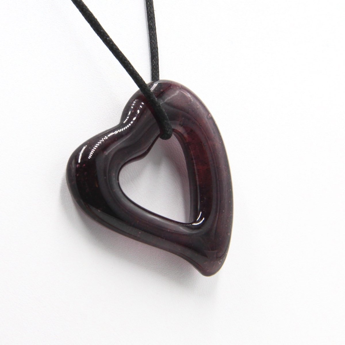 Upcycled Purple Glass Pendant