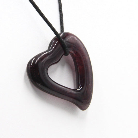 Upcycled Purple Glass Pendant