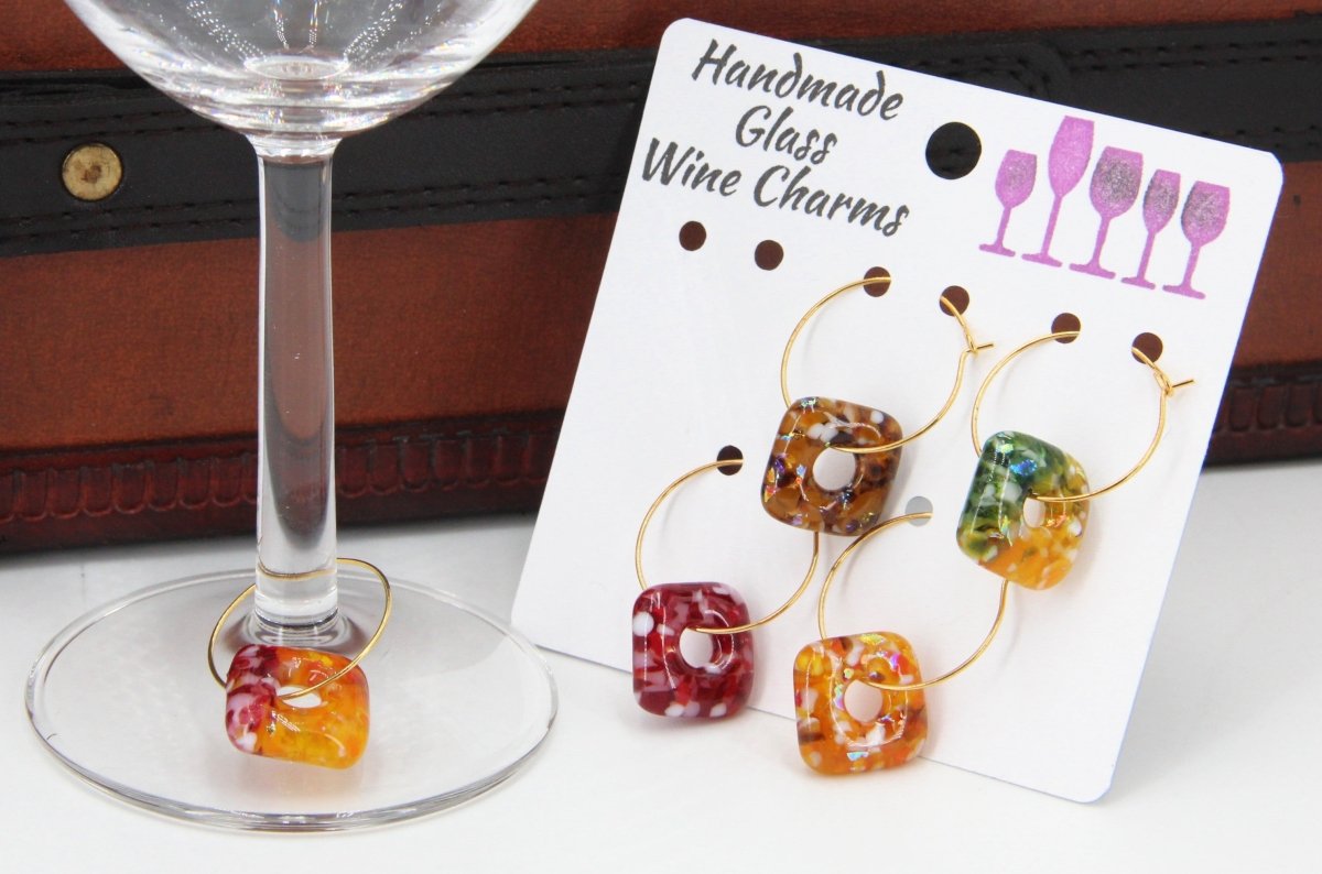 Wine Glass Makers with Handmade Glass Charms