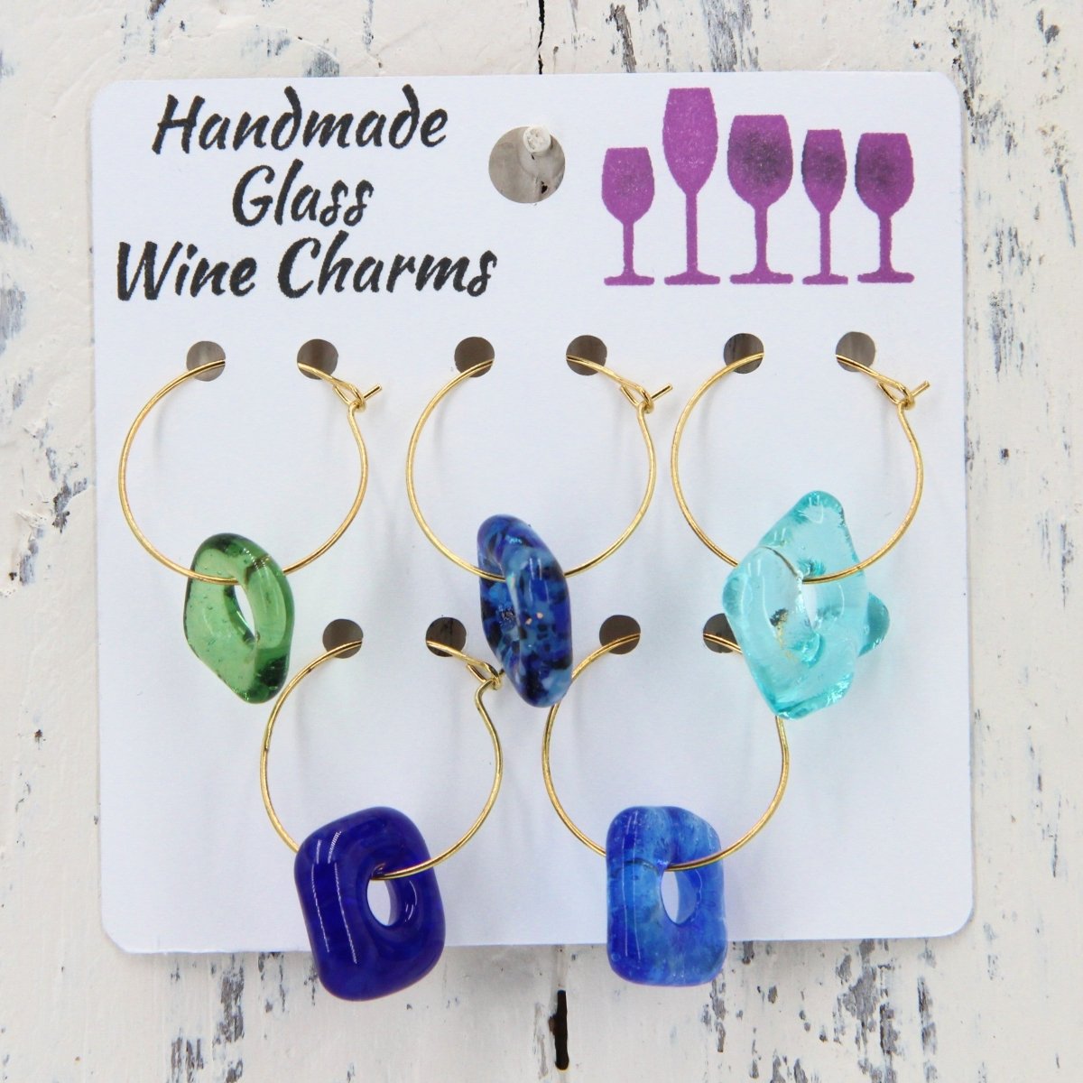 Wine Glass Makers with Handmade Glass Charms