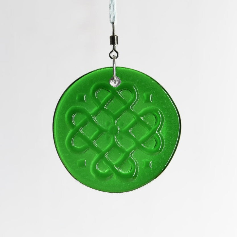 Woven Celtic Hearts Suncatcher