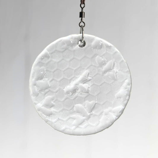 Tiny Bees on Honeycomb Suncatcher
