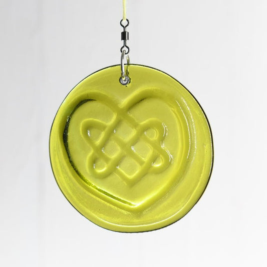 Celtic Knot Heart Suncatcher