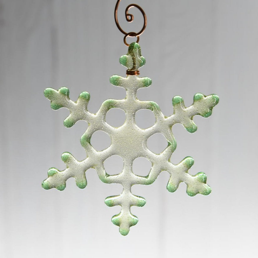 Small Glass Snowflake
