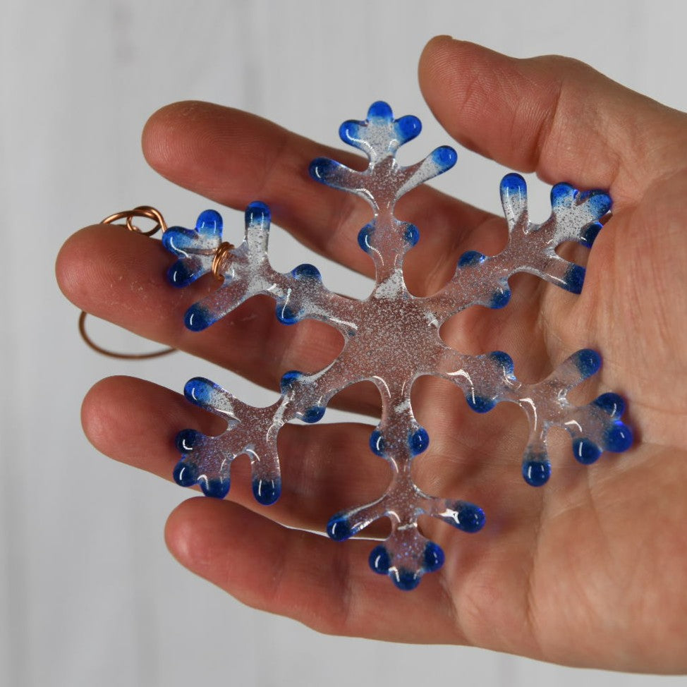Small Glass Snowflake