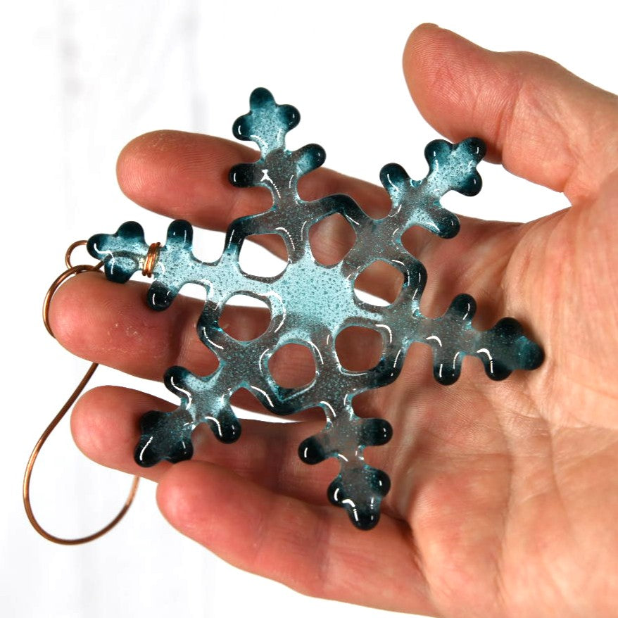 Small Glass Snowflake