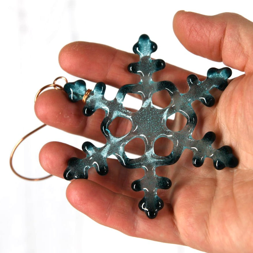 Small Glass Snowflake
