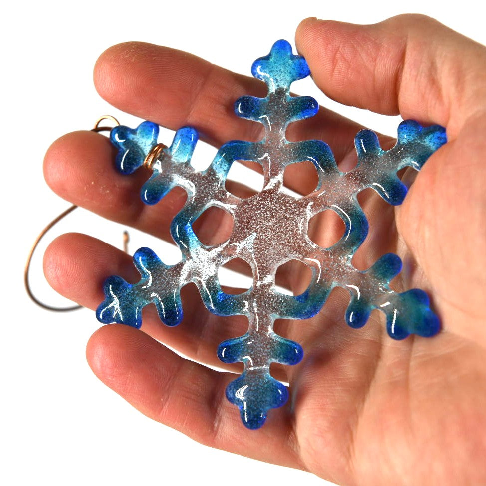 Small Glass Snowflake