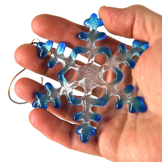 Small Glass Snowflake