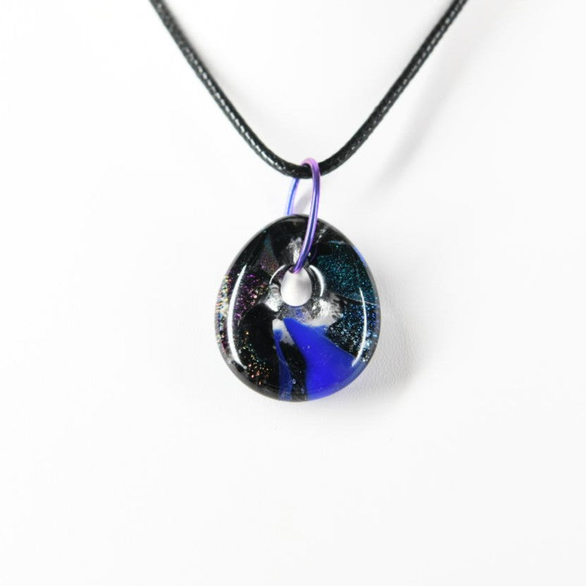 Multicolor Dichroic Glass Pendant