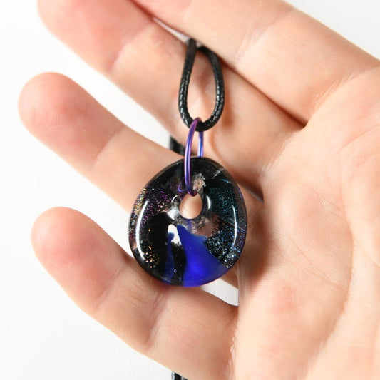 Multicolor Dichroic Glass Pendant