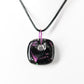 Purple Dichroic Glass Pendant