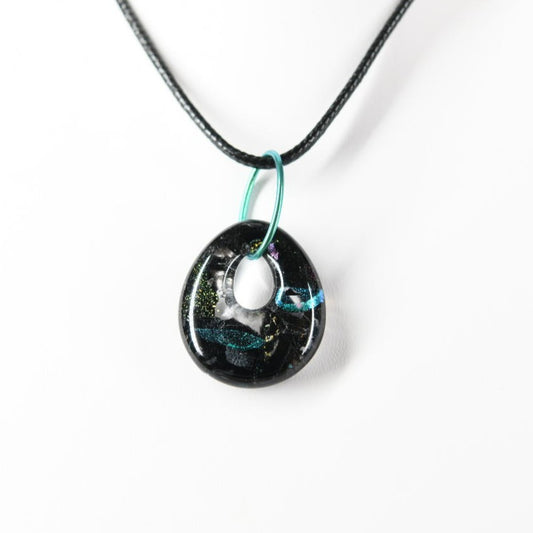Multicolor Dichroic Glass Pendant