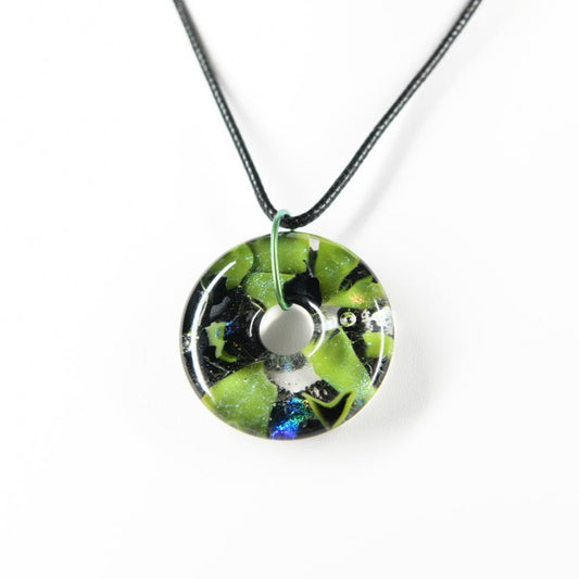 Green Dichroic Glass Pendant