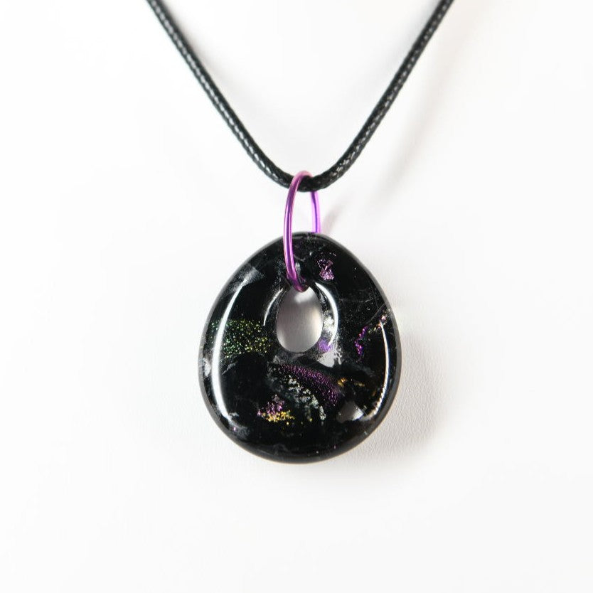Multicolor Dichroic Glass Pendant