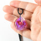 Pink Dichroic Glass Pendant