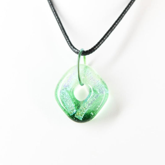 Green Dichroic Glass Pendant