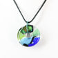 Blue and Green Dichroic Glass Pendant