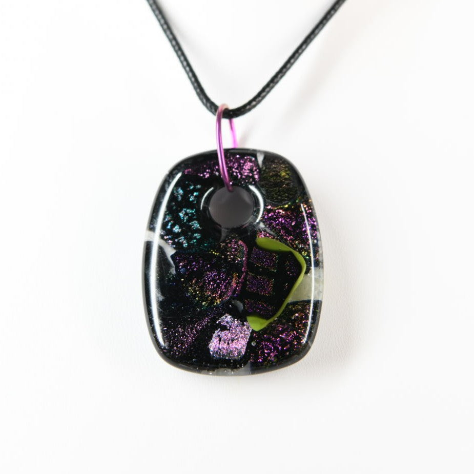 Purple Dichroic Glass Pendant