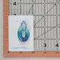 Blue Dichroic Glass Pendant