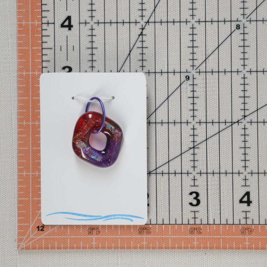 Purple Dichroic Glass Pendant