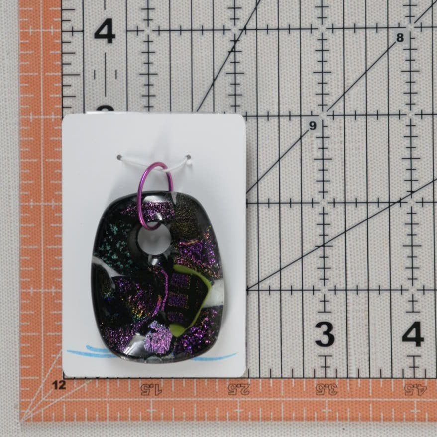 Purple Dichroic Glass Pendant