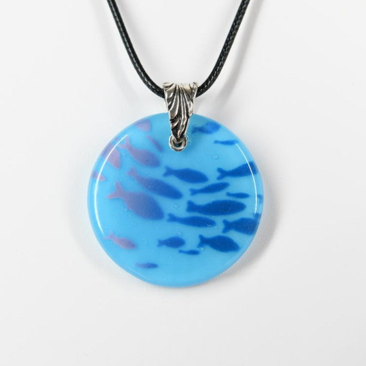Glass School of Fish Pendant