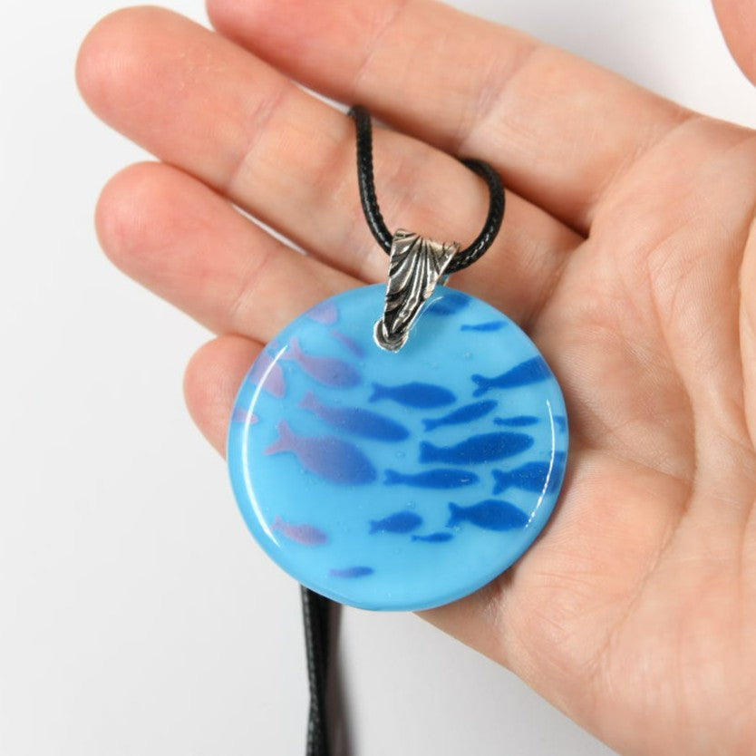 Glass School of Fish Pendant