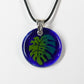 Glass Monstera Leaf Pendant