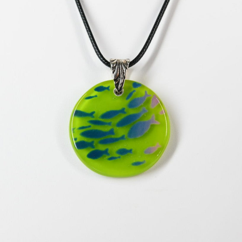 Glass School of Fish Pendant