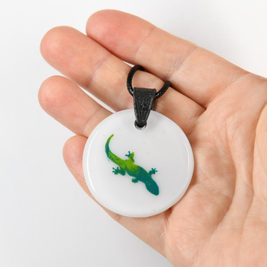 Glass Lizard Pendant