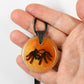Recycled Glass Tarantula Spider Pendant