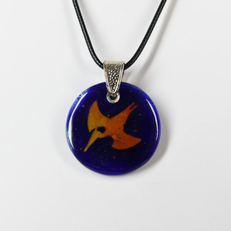 Recycled Glass Pterodactyl Pendant